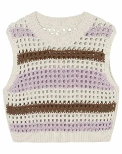 Marc O'Polo Pulls|Pull sans manches 100% Laine Tricot multicolore