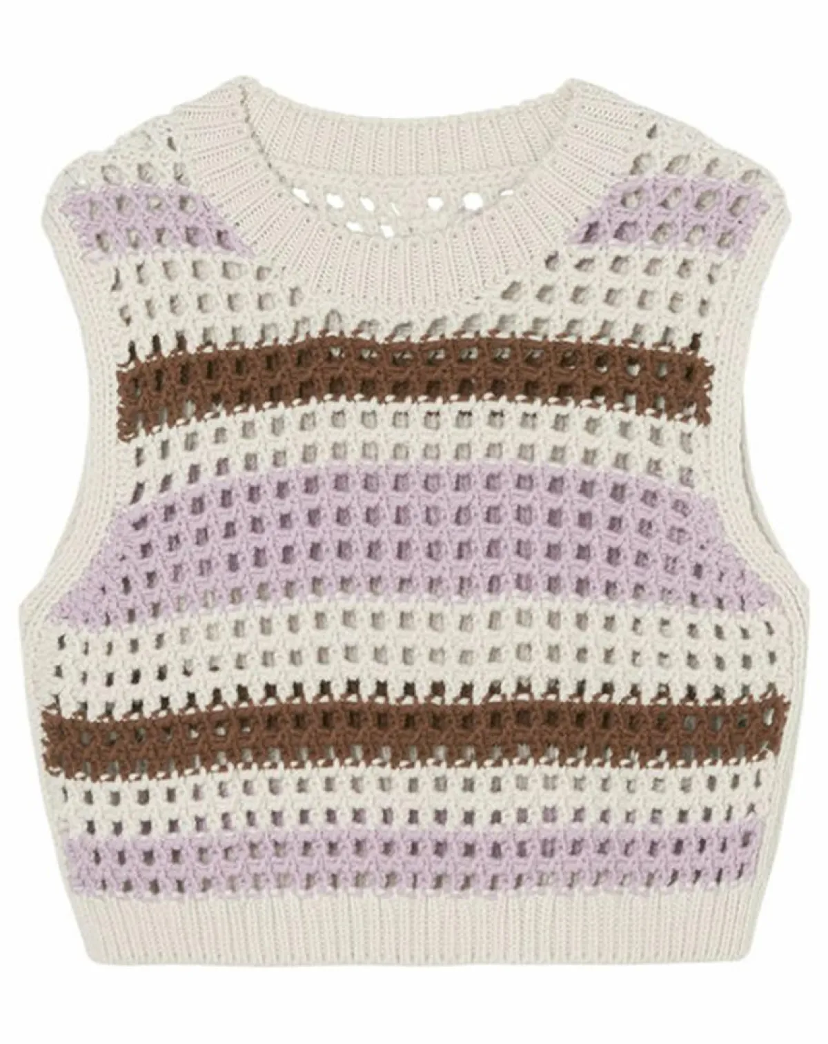 Marc O'Polo Pulls|Pull sans manches 100% Laine Tricot multicolore