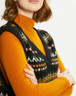 Scotch & Soda Pulls|Pull sans manches col V multicolore