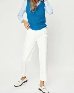 Galeries Lafayette Pulls|Pull sans manches en Maille mélangée Fido bleu moyen