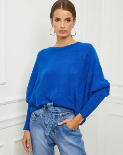 Fleur de cachemire Pulls|Pull Sarah bleu roi