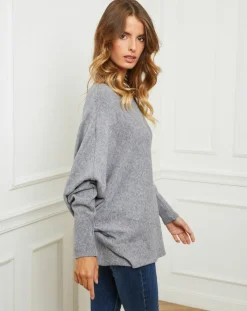 Fleur de cachemire Pulls|Pull Sarah gris