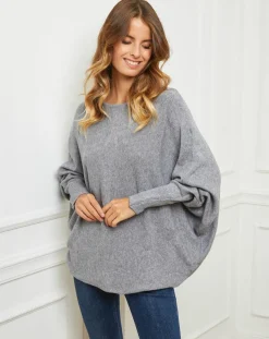 Fleur de cachemire Pulls|Pull Sarah gris