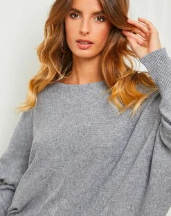 Fleur de cachemire Pulls|Pull Sarah gris