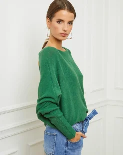 Fleur de cachemire Pulls|Pull Sarah vert