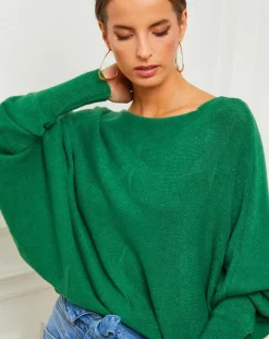 Fleur de cachemire Pulls|Pull Sarah vert