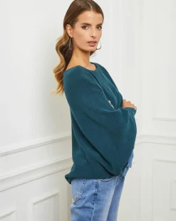 Fleur de cachemire Pulls|Pull Sarah vert bouteille