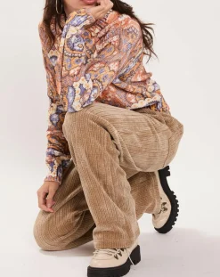 Manoush Pulls|Pull Torsade imprimé violet/multicolore