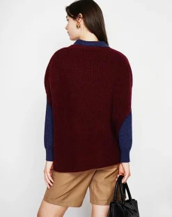 Cachemire & Jo Pulls|Pull Victoire bordeaux