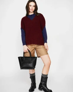 Cachemire & Jo Pulls|Pull Victoire bordeaux