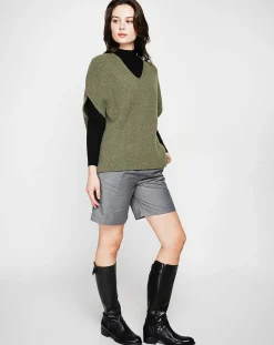 Cachemire & Jo Pulls|Pull Victoire kaki