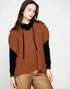 Cachemire & Jo Pulls|Pull Victoire marron