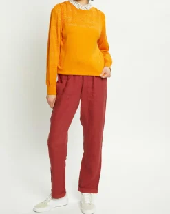 Harris Wilson Pulls|Pull Virginie motifs ajourés tournesol