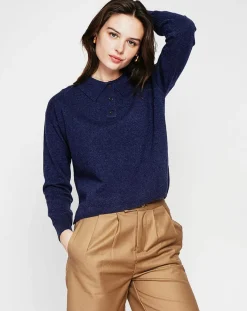 Cachemire & Jo Pulls|Pull Zoe bleu nuit