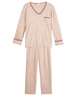 Le Chat Lingerie, Nuit|Pyjama Alpaga beige rose