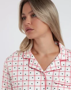 Admas Lingerie, Nuit|Pyjama boutonné You Are So Loved B écru