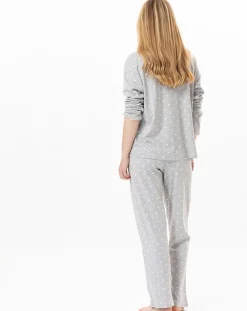 Le Chat Lingerie, Nuit|Pyjama Chamade gris chiné