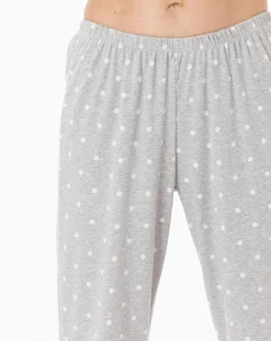 Le Chat Lingerie, Nuit|Pyjama Chamade gris chiné