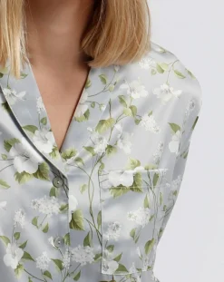 Admas Lingerie, Nuit|Pyjama Chemise & Pantalon Selena gris