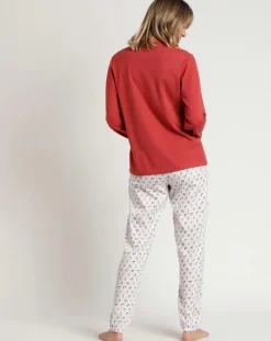 Admas Lingerie, Nuit|Pyjama Essence of Life A brique