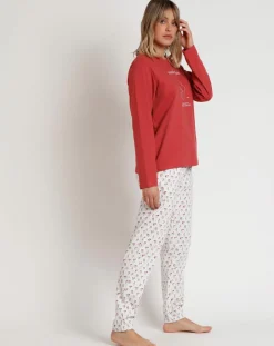 Admas Lingerie, Nuit|Pyjama Essence of Life A brique