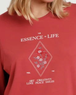 Admas Lingerie, Nuit|Pyjama Essence of Life A brique