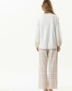 Le Chat Lingerie, Nuit|Pyjama Felicita écru/multicolore