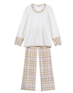 Le Chat Lingerie, Nuit|Pyjama Felicita écru/multicolore