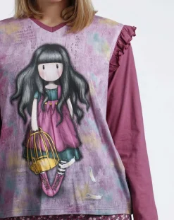 Santoro Gorjuss Lingerie, Nuit|Pyjama Flying the nest violet