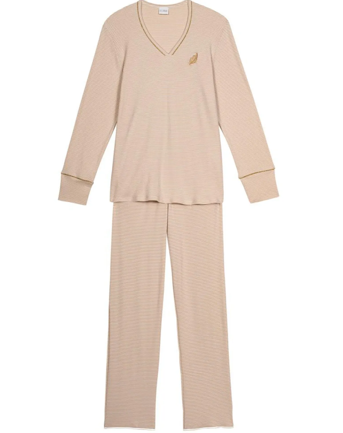 Le Chat Lingerie, Nuit|Pyjama Garance doré/écru