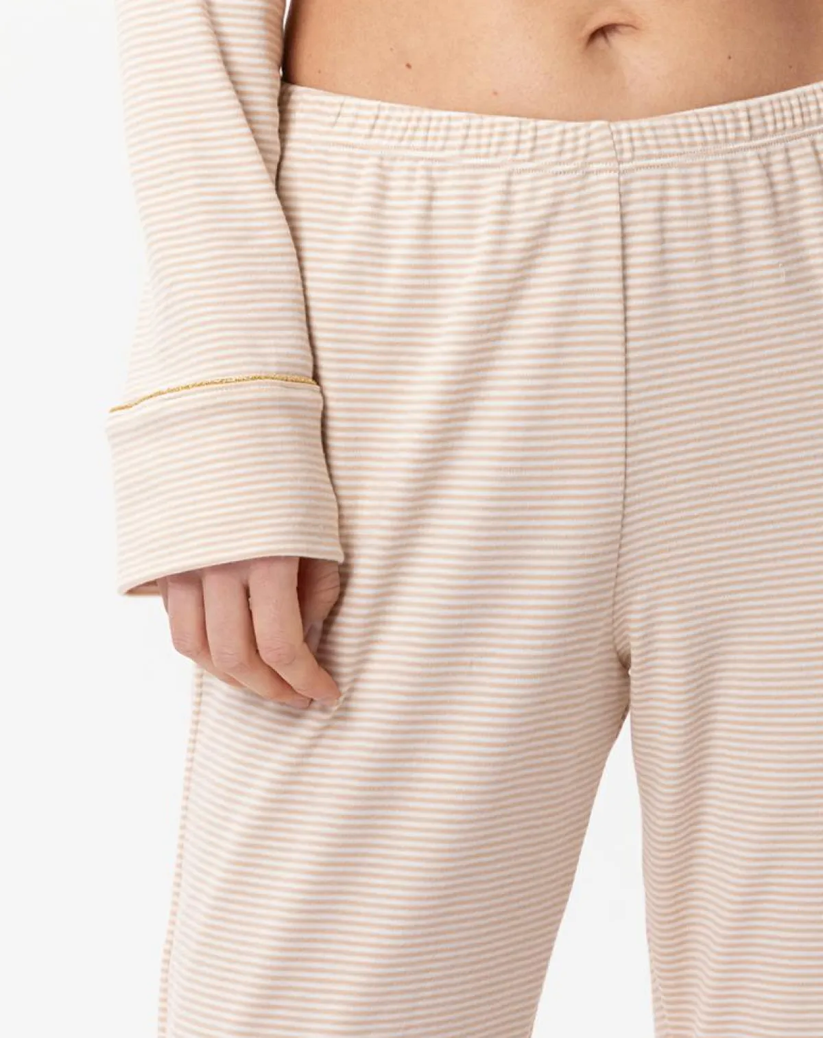 Le Chat Lingerie, Nuit|Pyjama Garance doré/écru