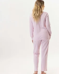 Le Chat Lingerie, Nuit|Pyjama Garance rose/blanc