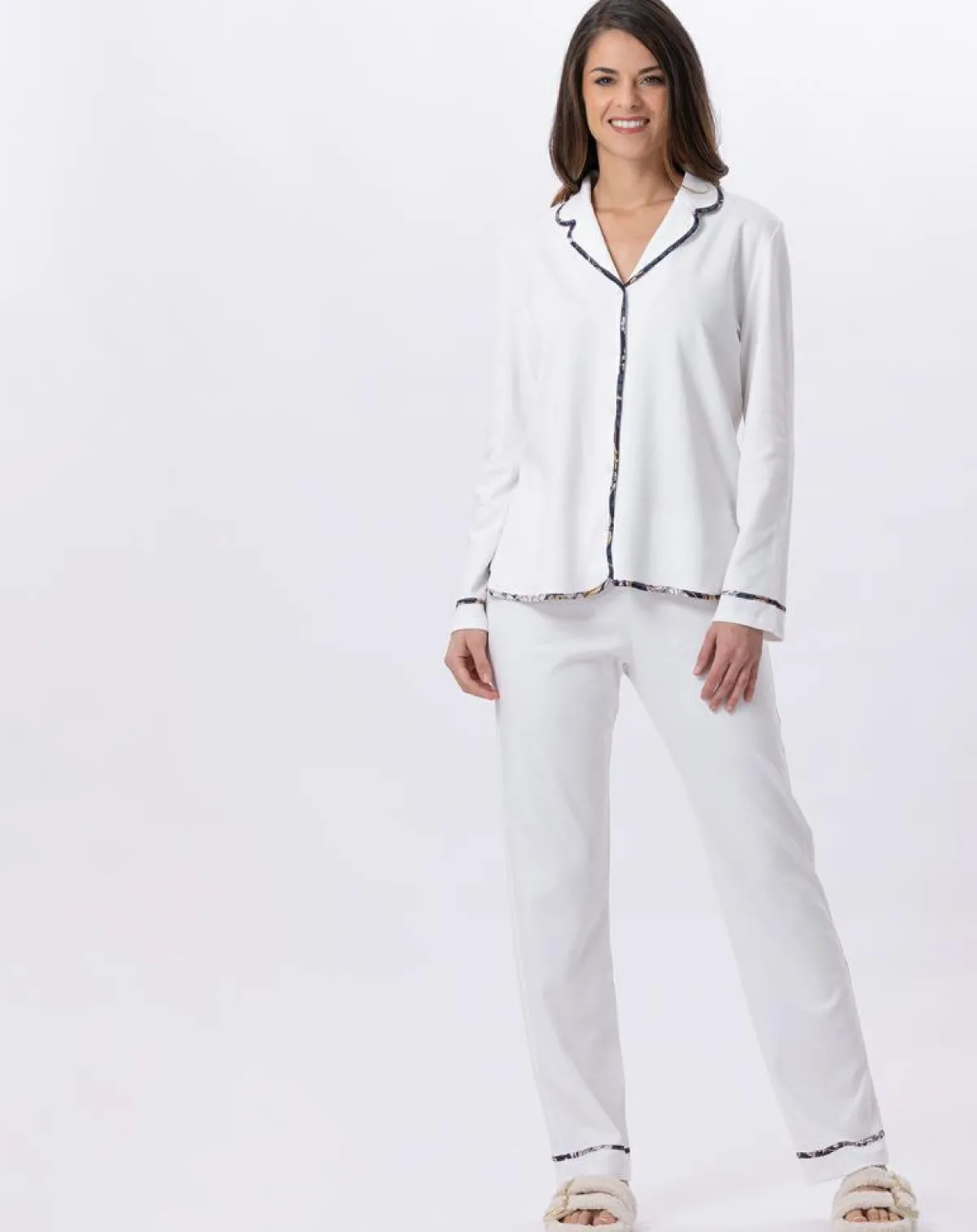 Le Chat Lingerie, Nuit|Pyjama Gloria écru