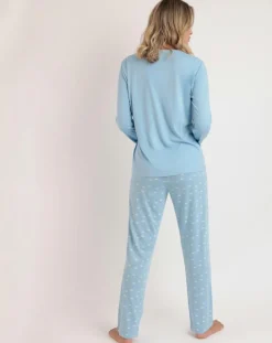 Admas Lingerie, Nuit|Pyjama It's Time to Sleep A bleu