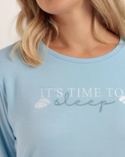 Admas Lingerie, Nuit|Pyjama It's Time to Sleep A bleu