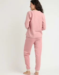 Admas Lingerie, Nuit|Pyjama patte de boutonnage Love to Love B rose