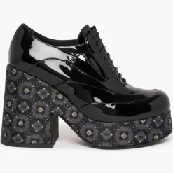 Sonia Rykiel Richelieu|Richelieus en Cuir Anvillar noirs - Talon 11 cm