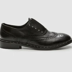 Cosmoparis Derbies|Richelieus en Cuir Eloane noires