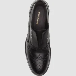 Cosmoparis Derbies|Richelieus en Cuir Eloane noires