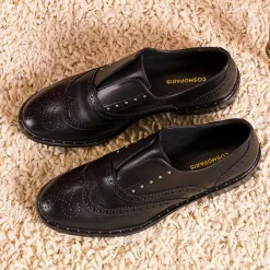 Cosmoparis Derbies|Richelieus en Cuir Eloane noires