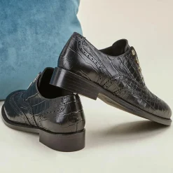 Cosmoparis Derbies|Richelieus en Cuir Esoline noires