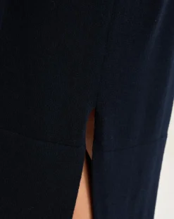 Bellerose Robes|Robe 100% Laine Mérinos Sinc bleu marine