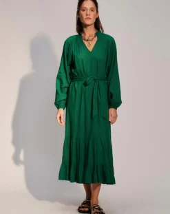 Stella Forest Robes|Robe à volants Olivia verte