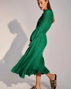 Stella Forest Robes|Robe à volants Olivia verte