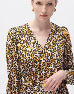 Caroll Robes|Robe Alice cognac