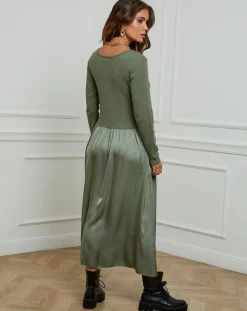 Alice & Charlotte Robes|Robe Alicia kaki