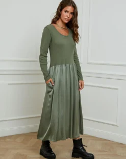 Alice & Charlotte Robes|Robe Alicia kaki