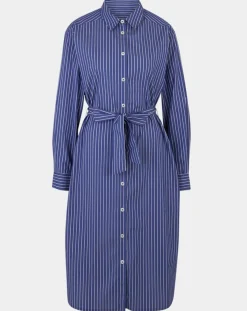 Jodhpur Chemises|Robe Alix rayée blanc/bleu
