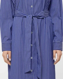 Jodhpur Chemises|Robe Alix rayée blanc/bleu