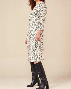 Bellerose Robes|Robe Allston Léopard écrue